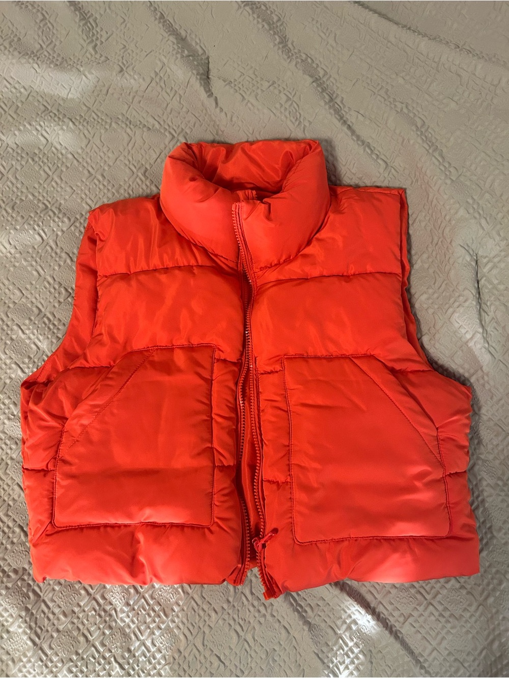 Love Tree Bright Orange Puffer Vest for Kids